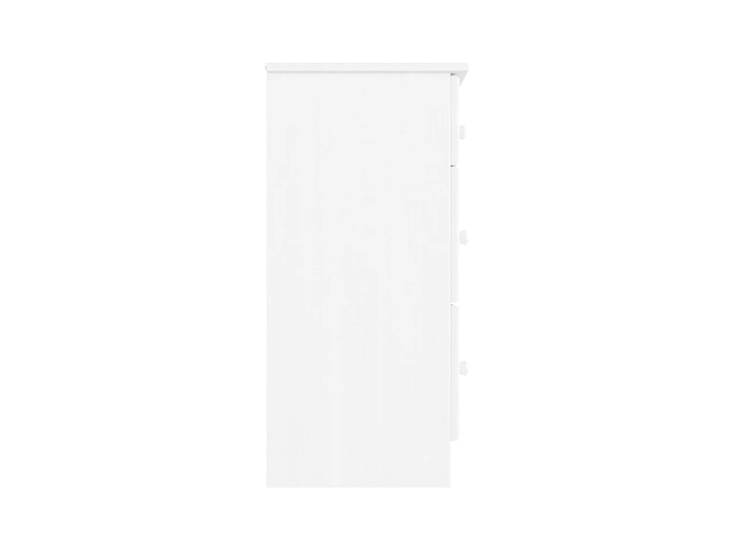 Commode ALTA blanc 112x35x73 bois massif de pin