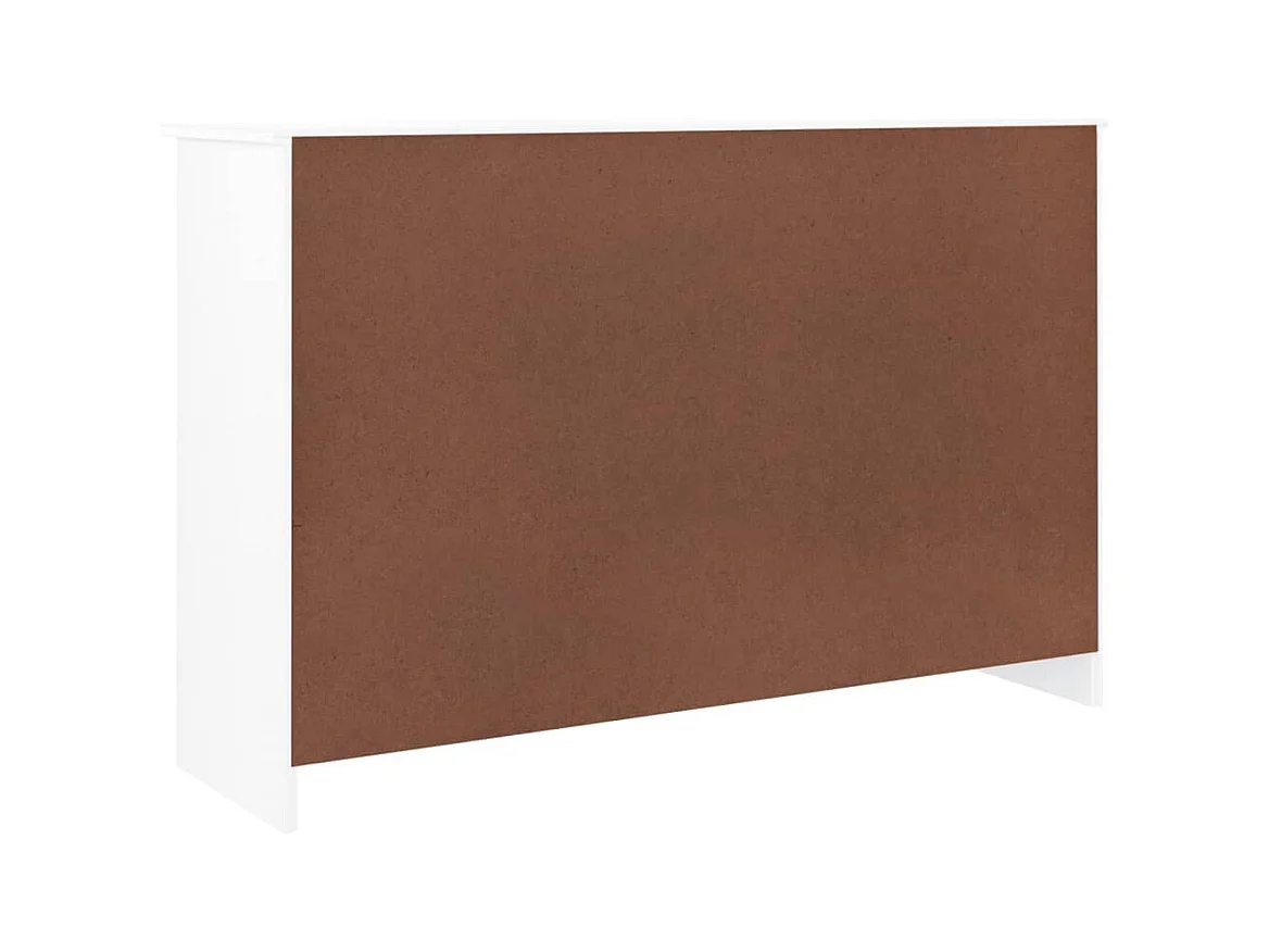 Commode ALTA blanc 112x35x73 bois massif de pin