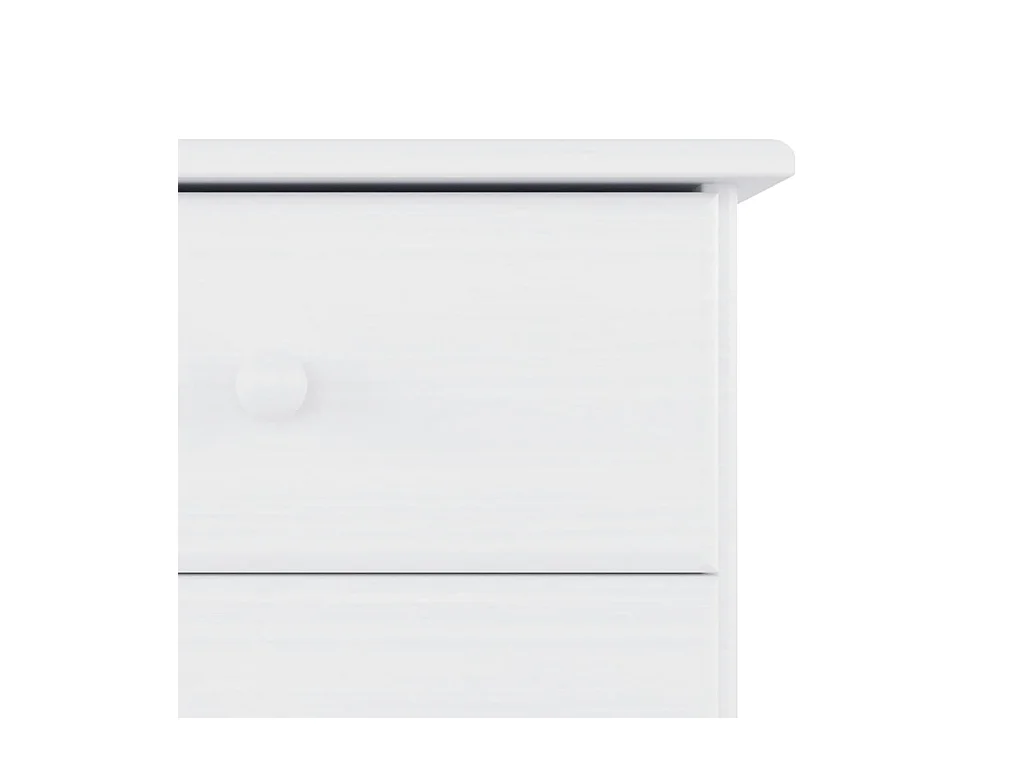 Commode ALTA blanc 112x35x73 bois massif de pin
