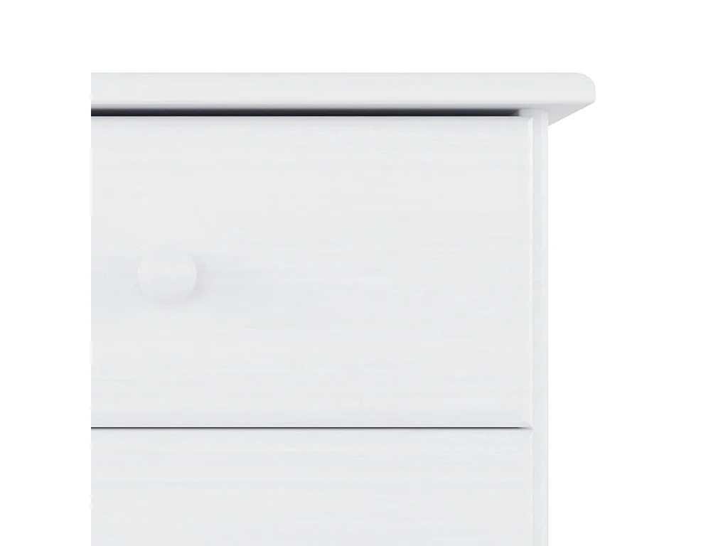 Commode ALTA blanc 112x35x73 bois massif de pin