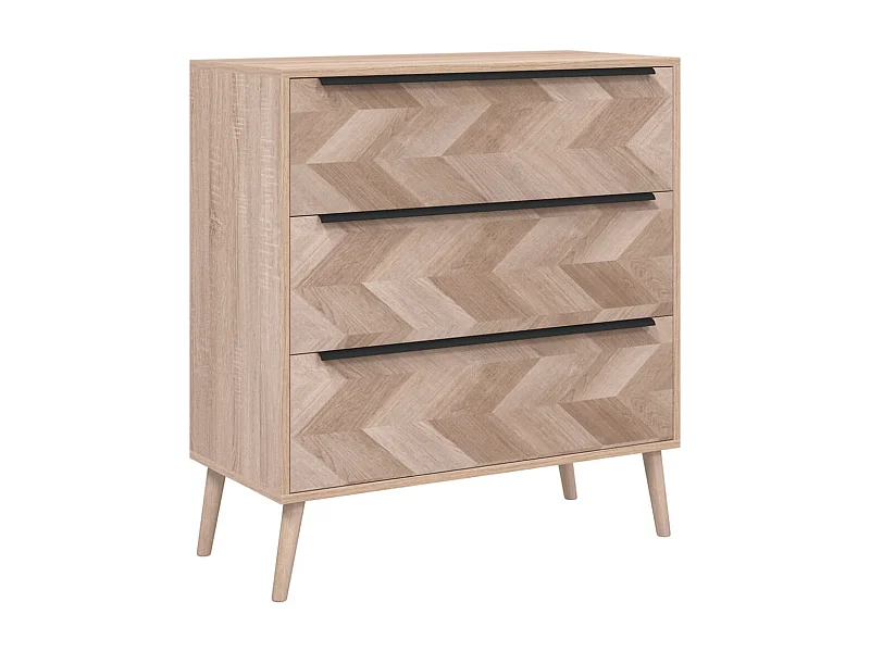 Commode chêne sonoma 80x38,5x87 bois d'ingénierie