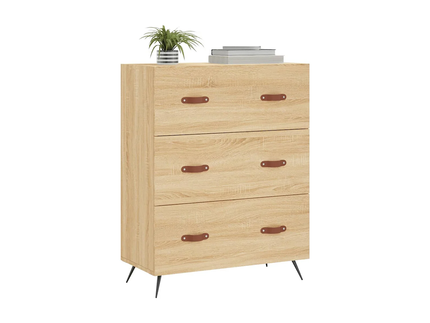 Commode chêne sonoma 69,5 x 34x90 bois d'ingénierie