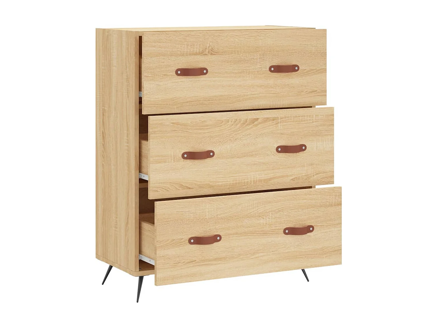 Commode chêne sonoma 69,5 x 34x90 bois d'ingénierie