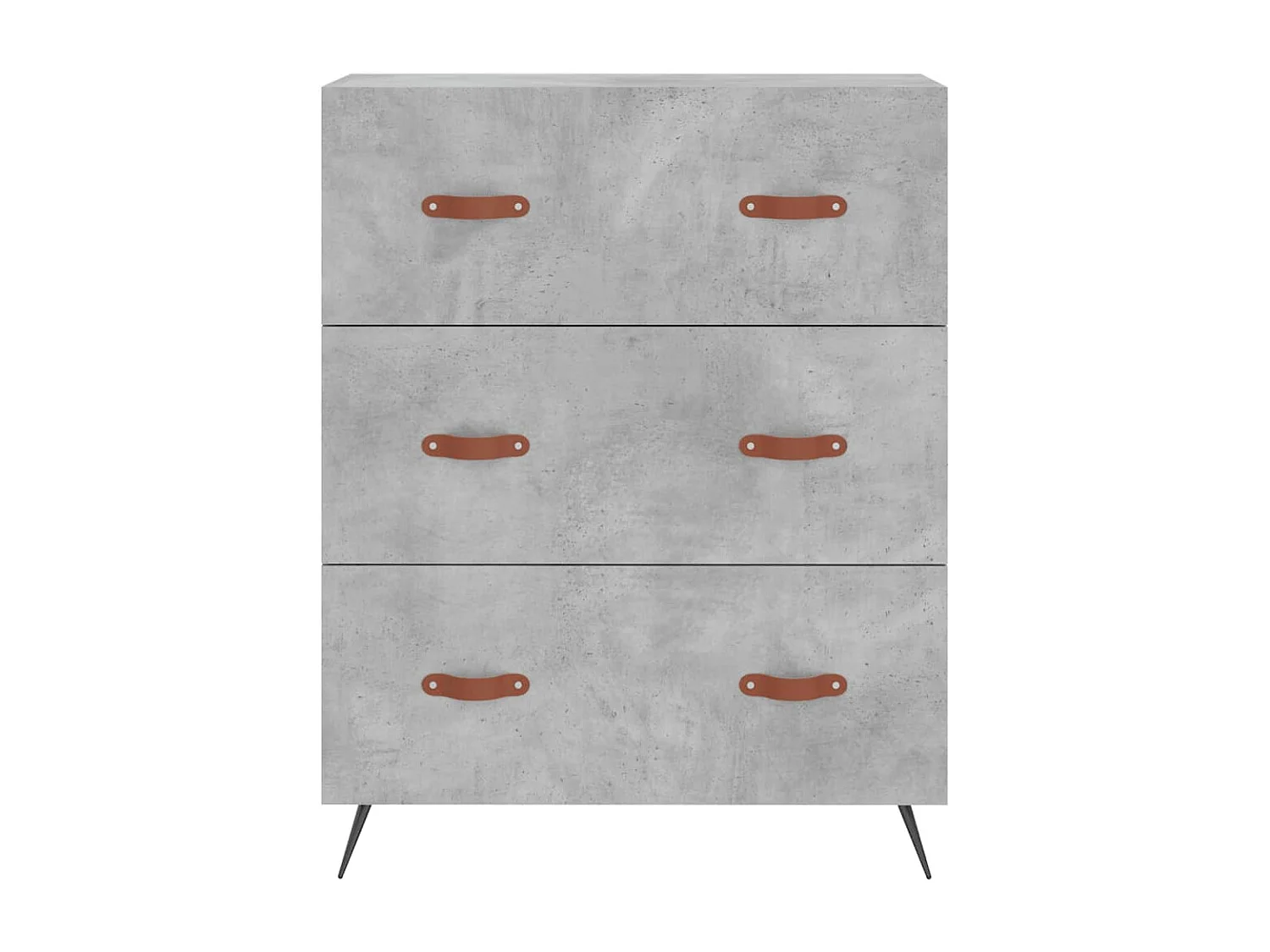 Commode gris béton 69,5 x 34x90 bois d'ingénierie