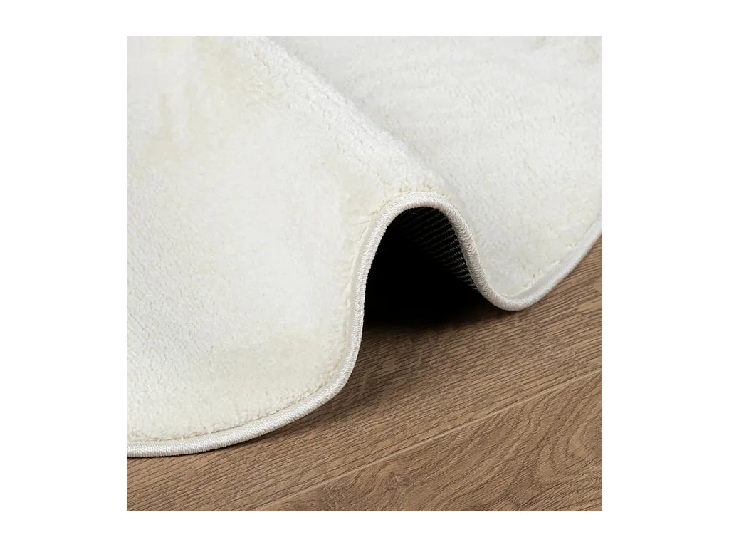 Tapis OVIEDO à poils courts crème Ø 200cm