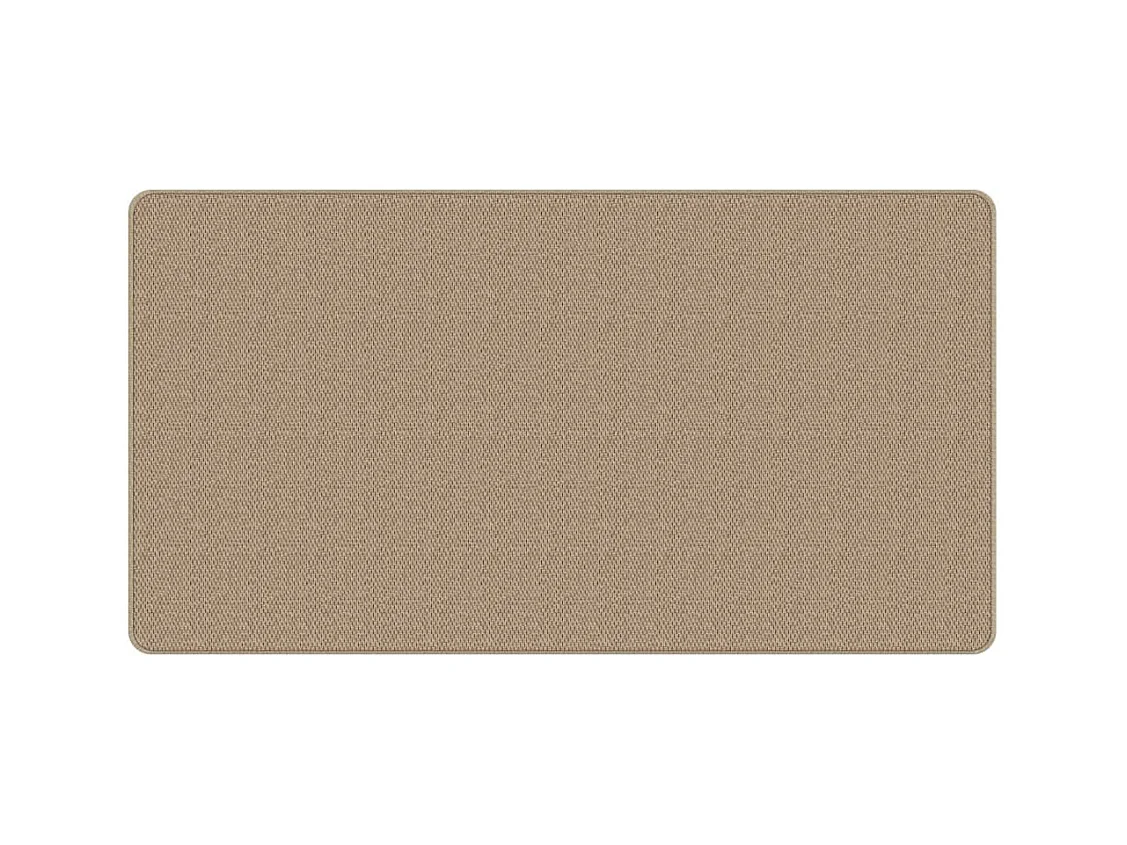 Tapis de couloir aspect sisal sable 80x150