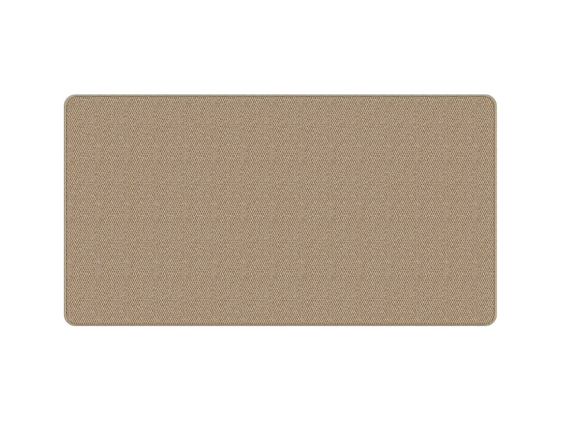 Tapis de couloir aspect sisal sable 80x150