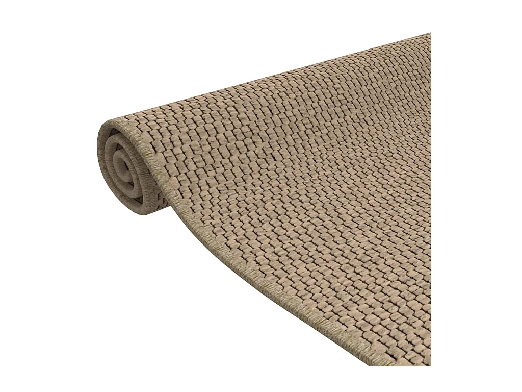 Tapis de couloir aspect sisal sable 80x150