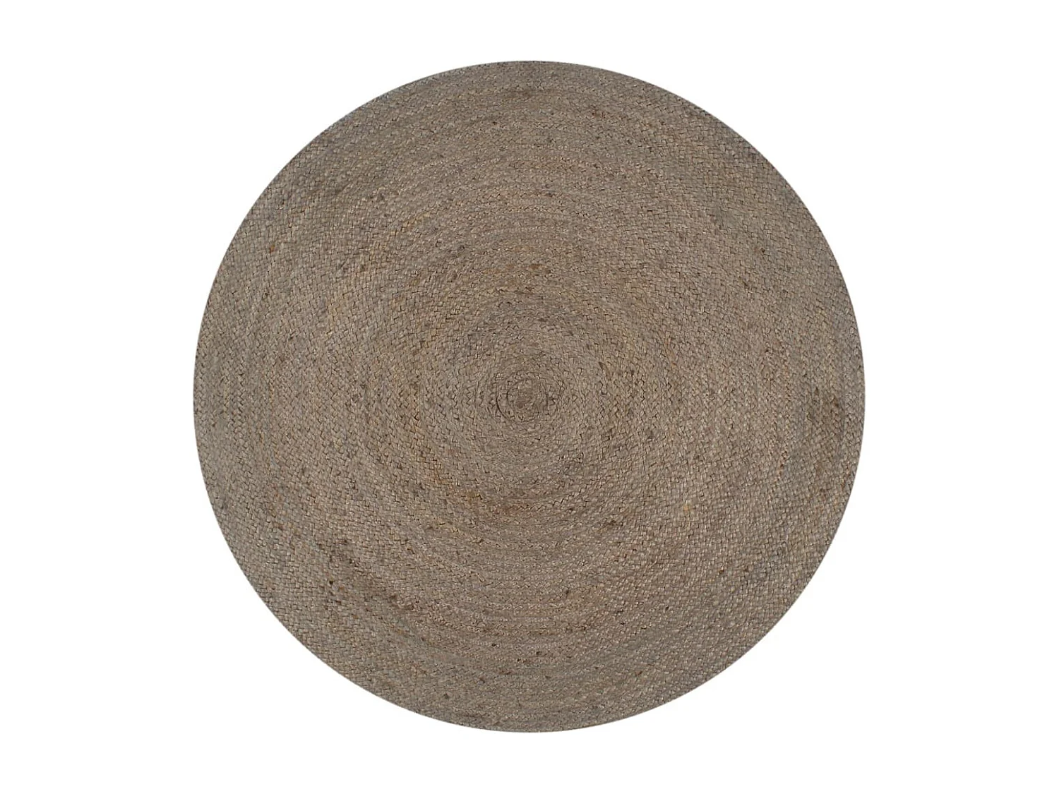 Tapis fait à la main Jute Rond 120cm Gris