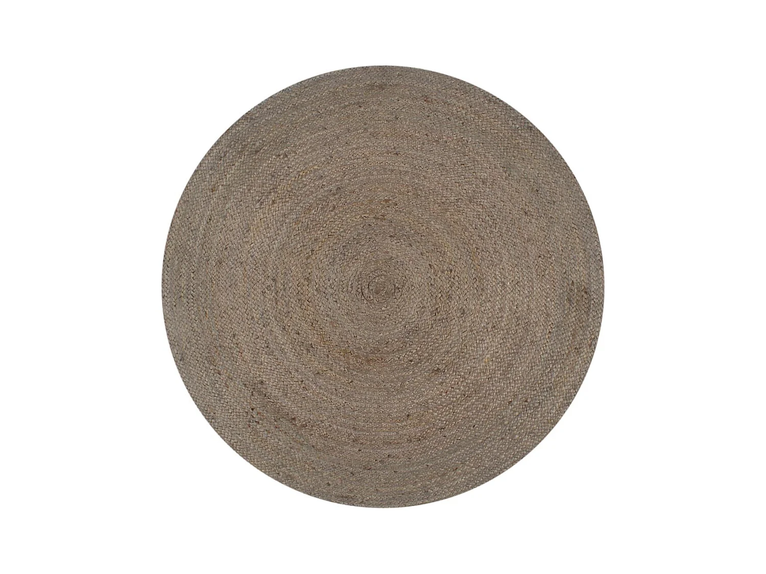 Tapis fait à la main Jute Rond 120cm Gris