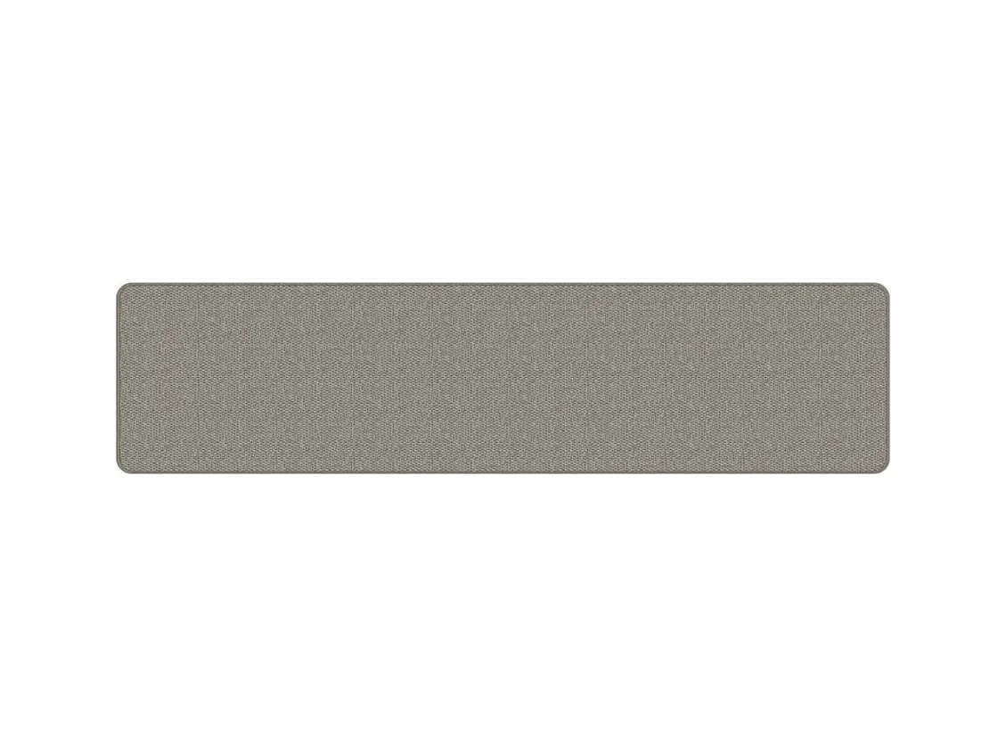 vidaXL Alfombra de pasillo con aspecto de sisal plateada 50x200 cm