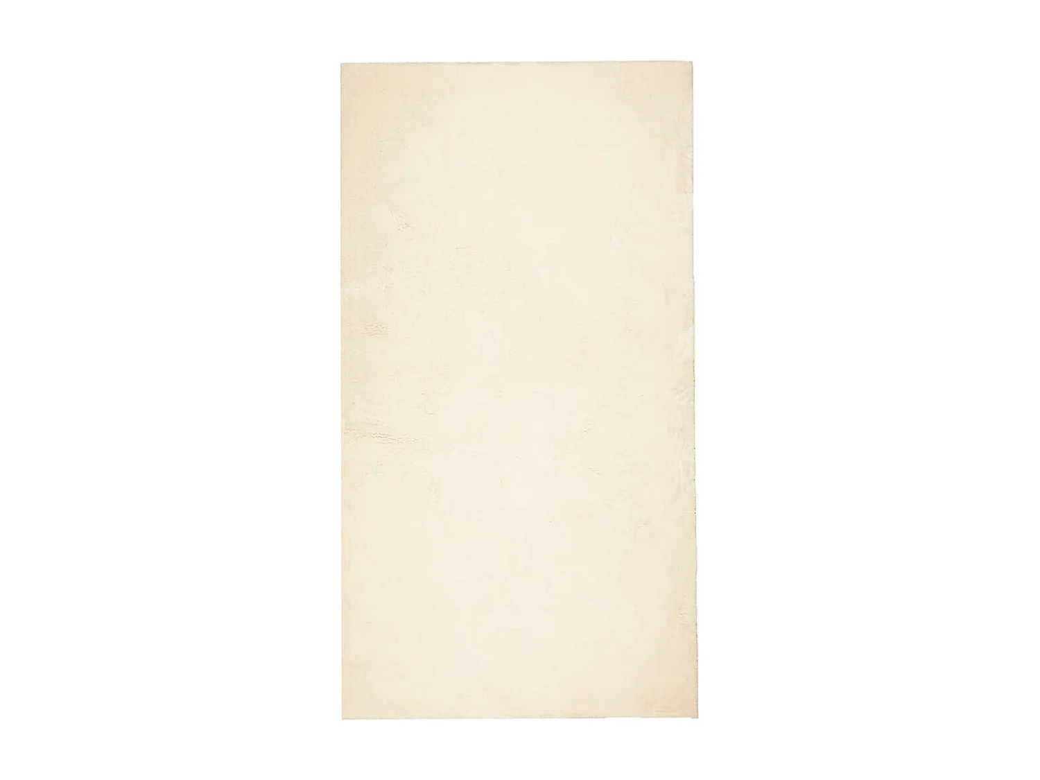 Tapis HUARTE à poils courts doux et lavable crème 60x110