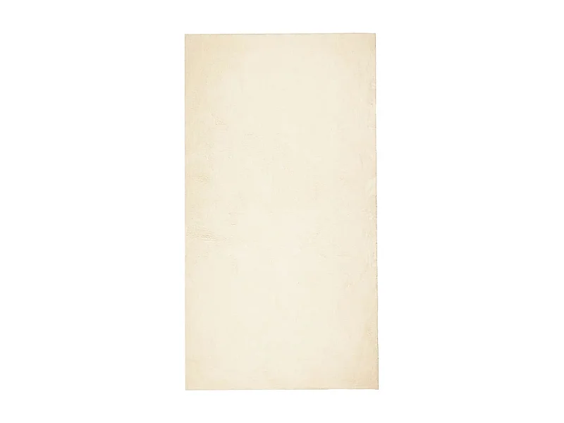 Tapis HUARTE à poils courts doux et lavable crème 60x110