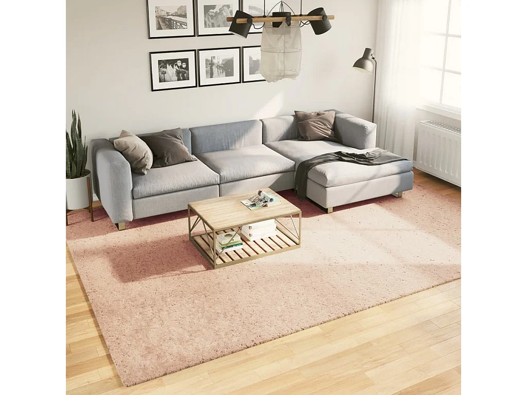 Tapis HUARTE à poils courts doux lavable rouge clair 240x340