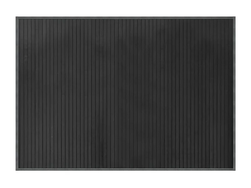 Tapis rectangulaire gris 70x100 bambou