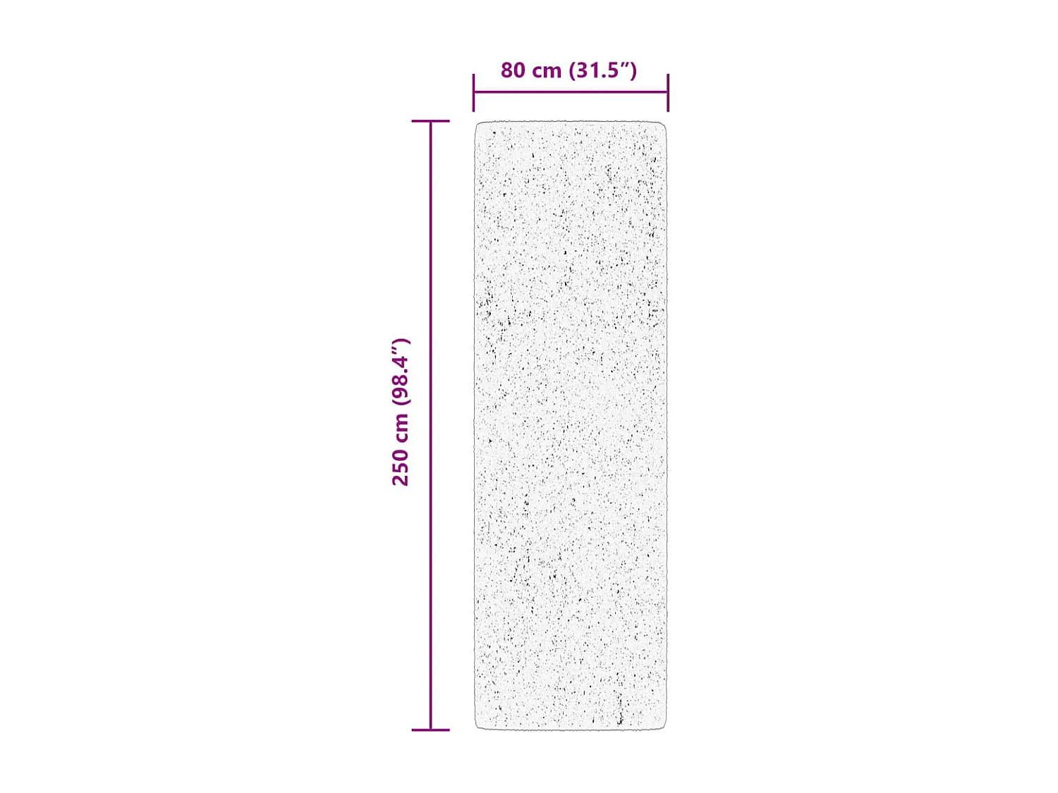 Tapis ARBIZU intérieur extérieur design vintage 80x250