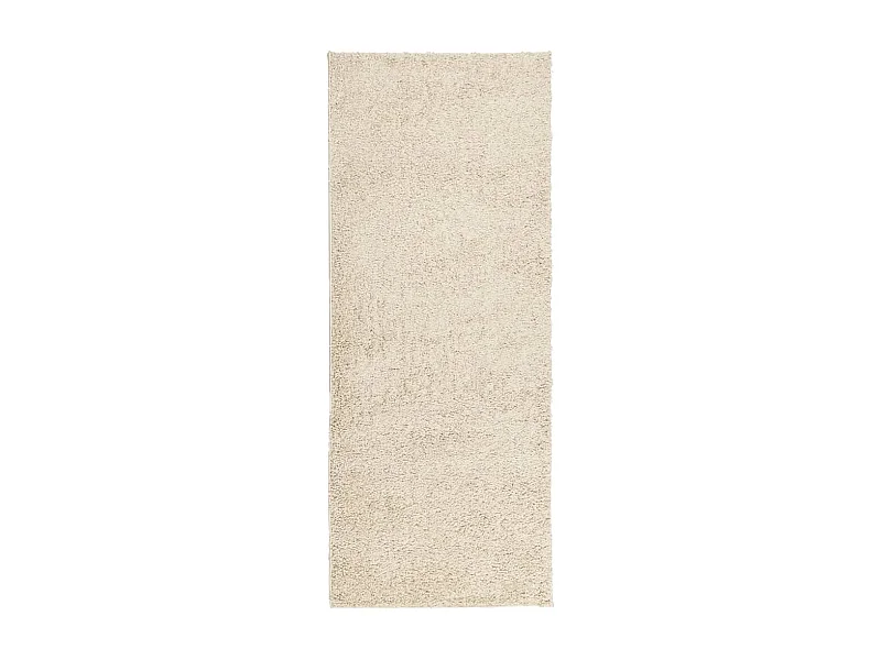 Tapis shaggy à poils longs moderne doré 80x200