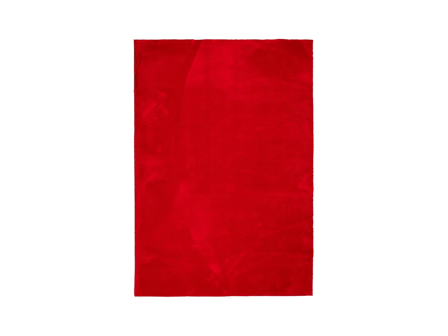 Tapis HUARTE à poils courts doux et lavable rouge 160x230