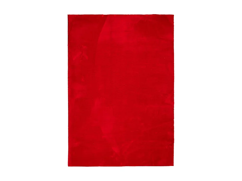 Tapis HUARTE à poils courts doux et lavable rouge 160x230