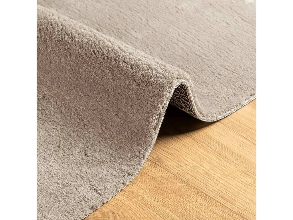 Tapis HUARTE à poils courts doux et lavable sable 240x340