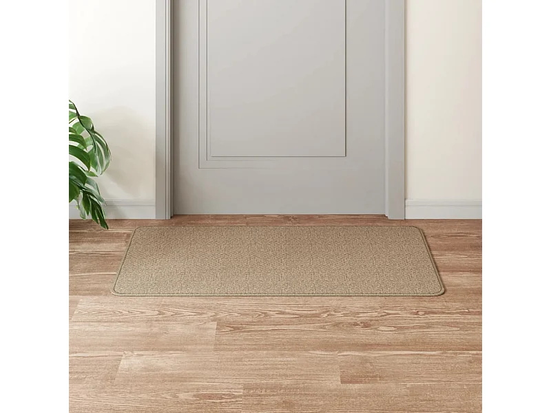 Tapis de couloir aspect sisal sable 50x100