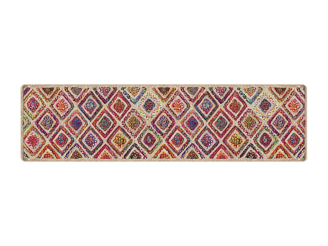 Tapis lavable multicolore 80x300 antidérapant