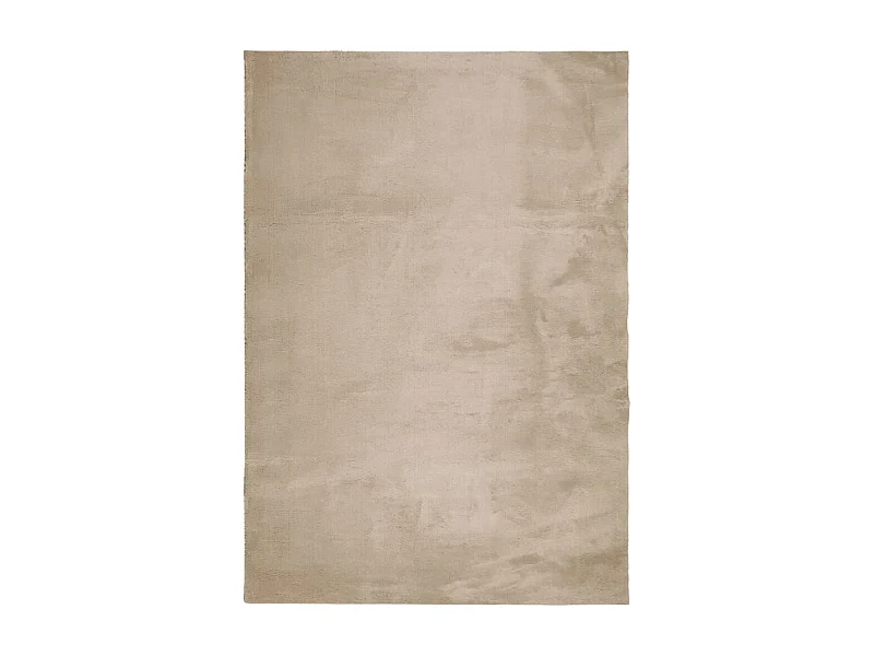 Tapis HUARTE à poils courts doux et lavable sable 160x230