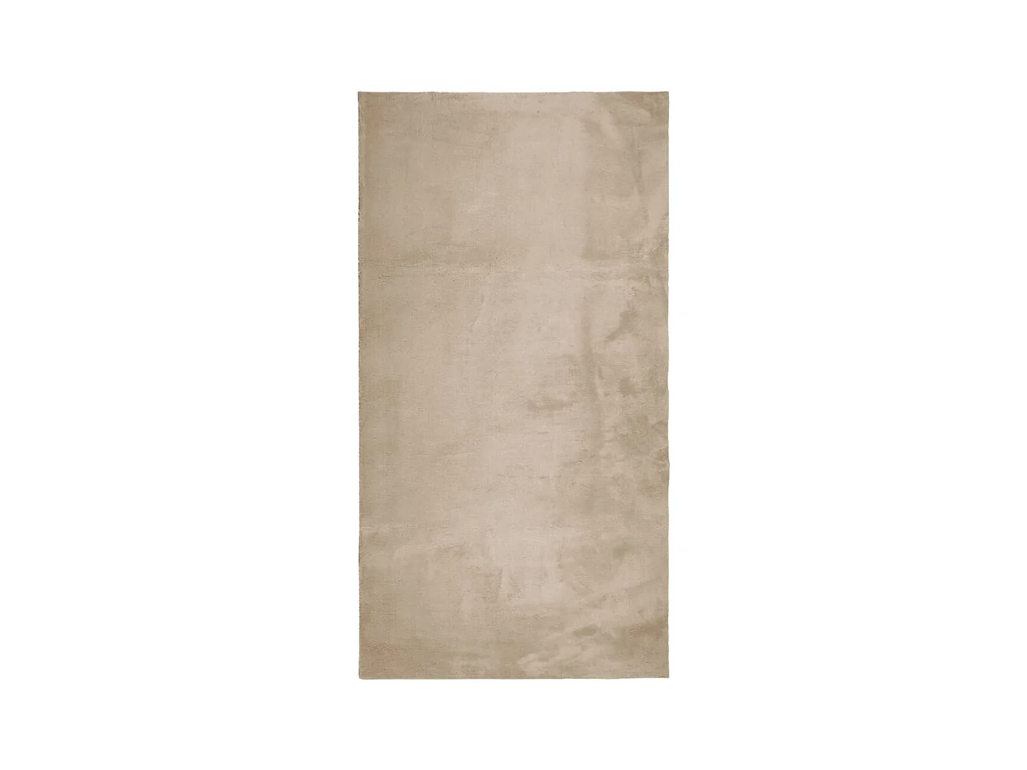 Tapis HUARTE à poils courts doux et lavable sable 60x110