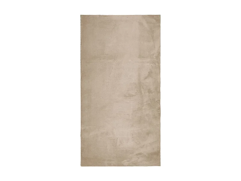 Tapis HUARTE à poils courts doux et lavable sable 60x110