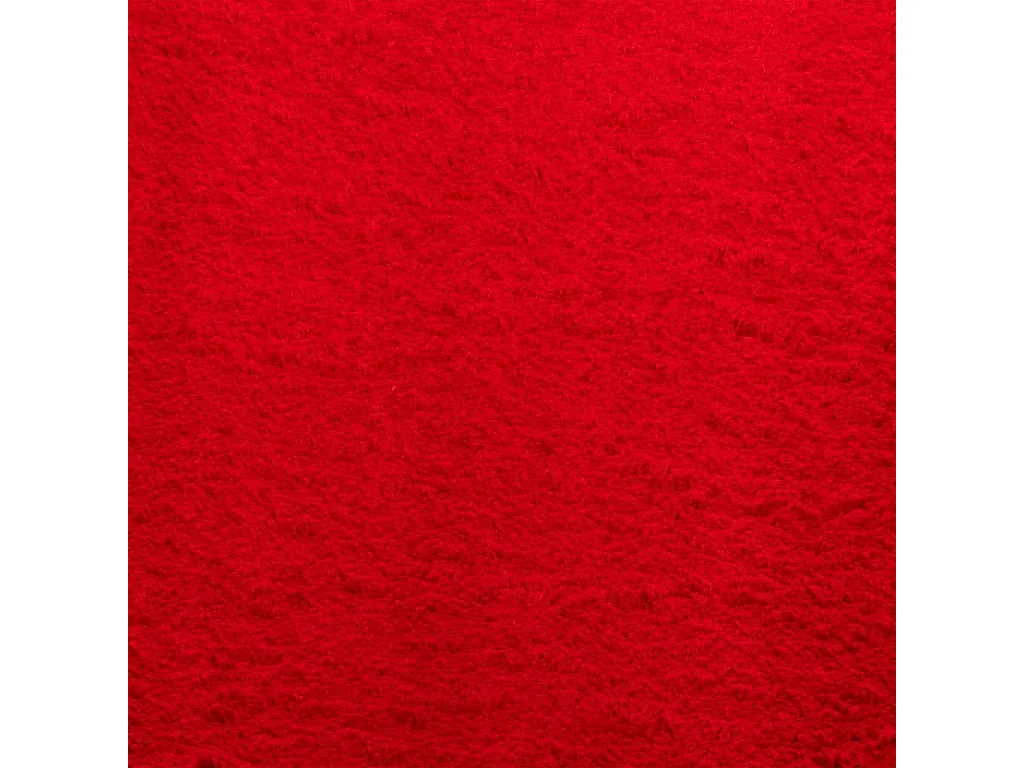 Tapis HUARTE à poils courts doux et lavable rouge 200x200