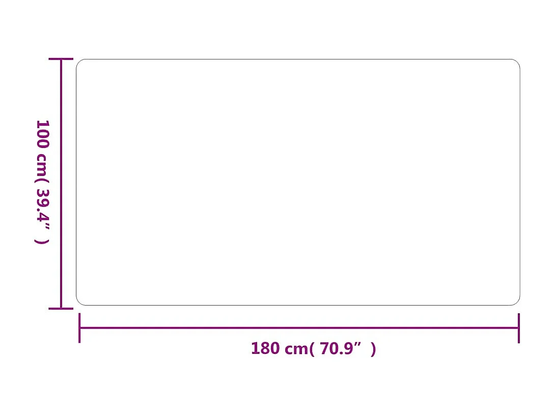 Tapis de couloir gris 100x180