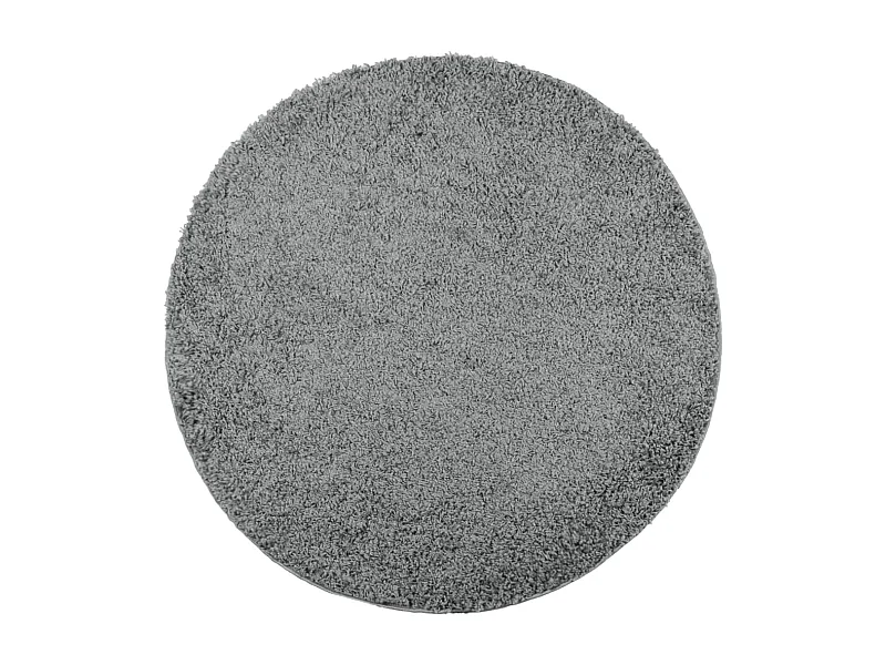 Tapis shaggy à poils longs moderne vert Ø 100cm