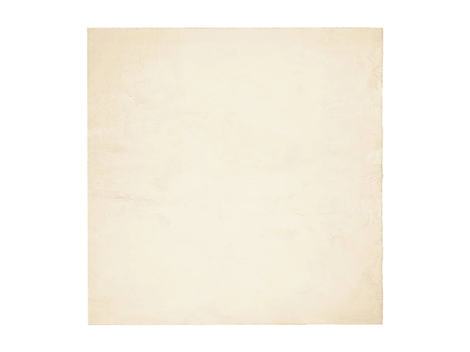 Tapis HUARTE à poils courts doux et lavable crème 240x240