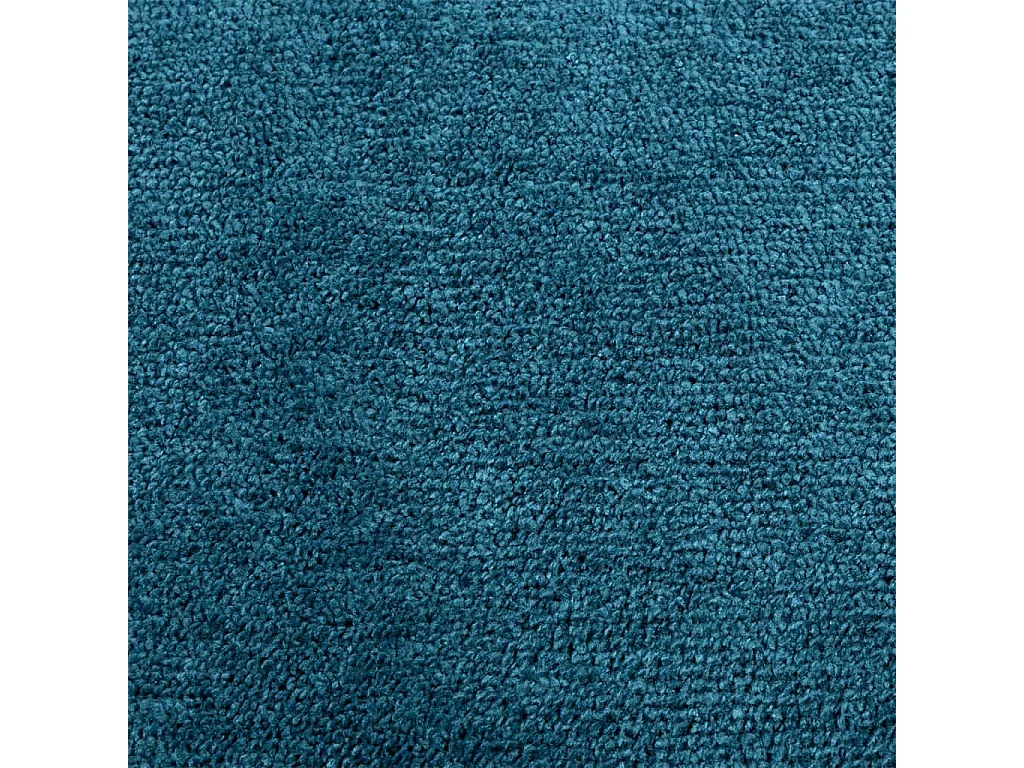 Tapis OVIEDO à poils courts turquoise Ø 200cm