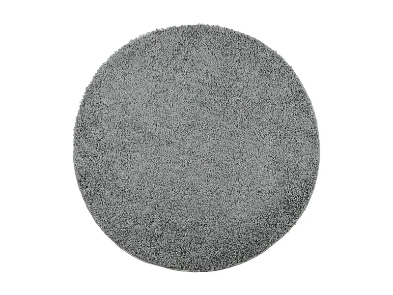 Tapis shaggy à poils longs moderne vert Ø 160cm