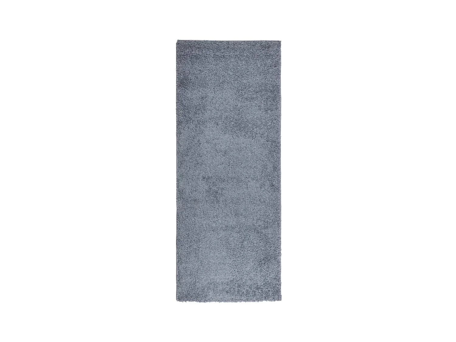 Tapis shaggy à poils longs moderne bleu 80x200