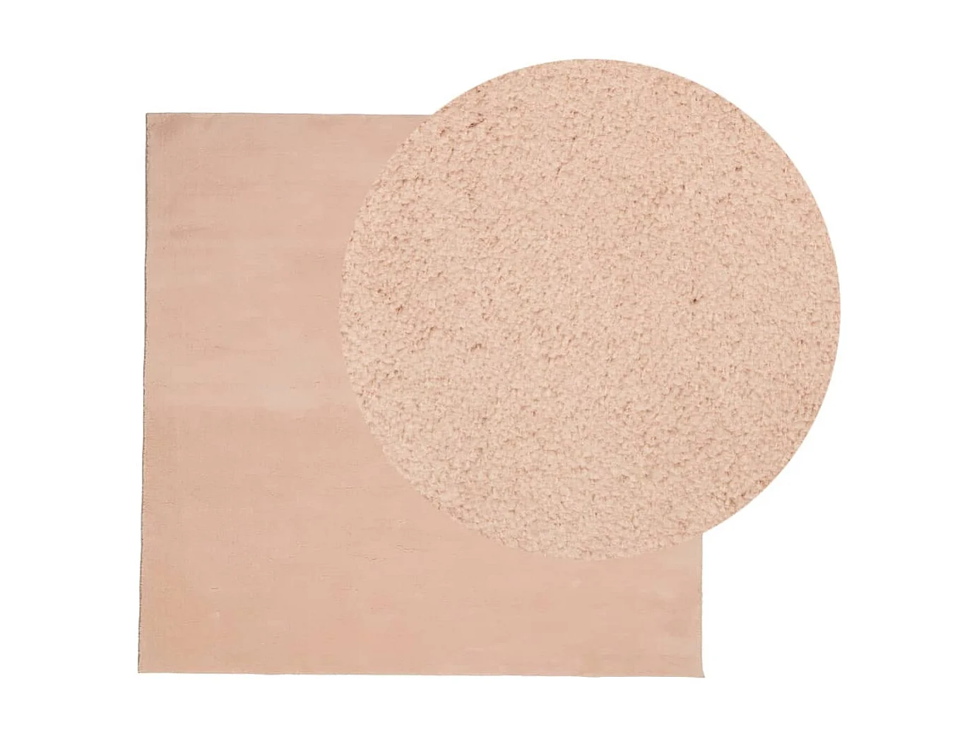 Tapis HUARTE à poils courts doux lavable rouge clair 160x160