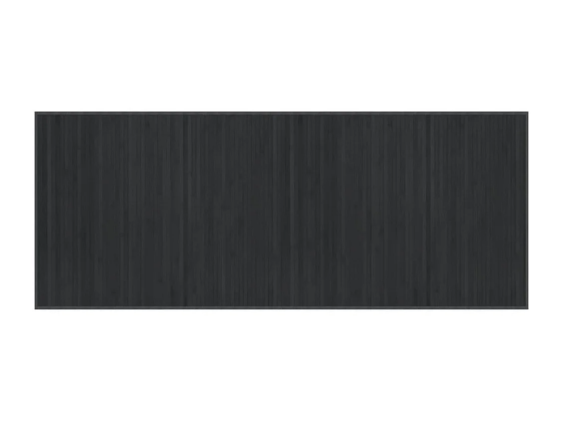 Vloerkleed rechthoekig 80x200 cm bamboe grijs