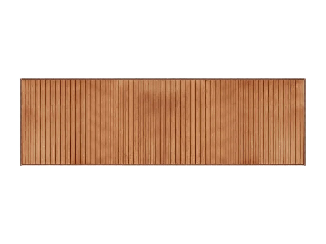 Tapis rectangulaire naturel 60x200 bambou