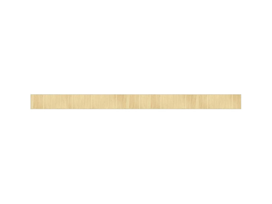 Tapis rectangulaire naturel clair 70x1000 bambou