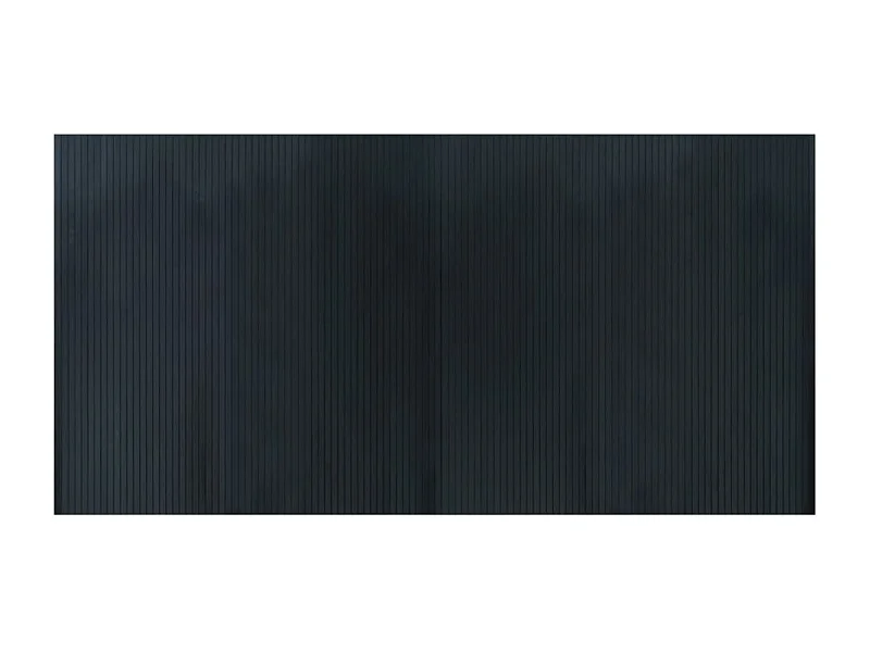 Tapis rectangulaire gris 100x200 bambou