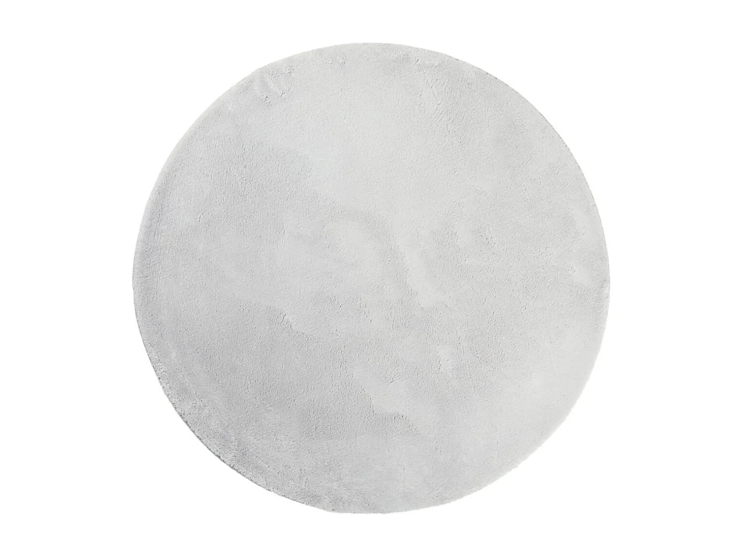 Tapis HUARTE à poils courts doux et lavable gris Ø 160cm