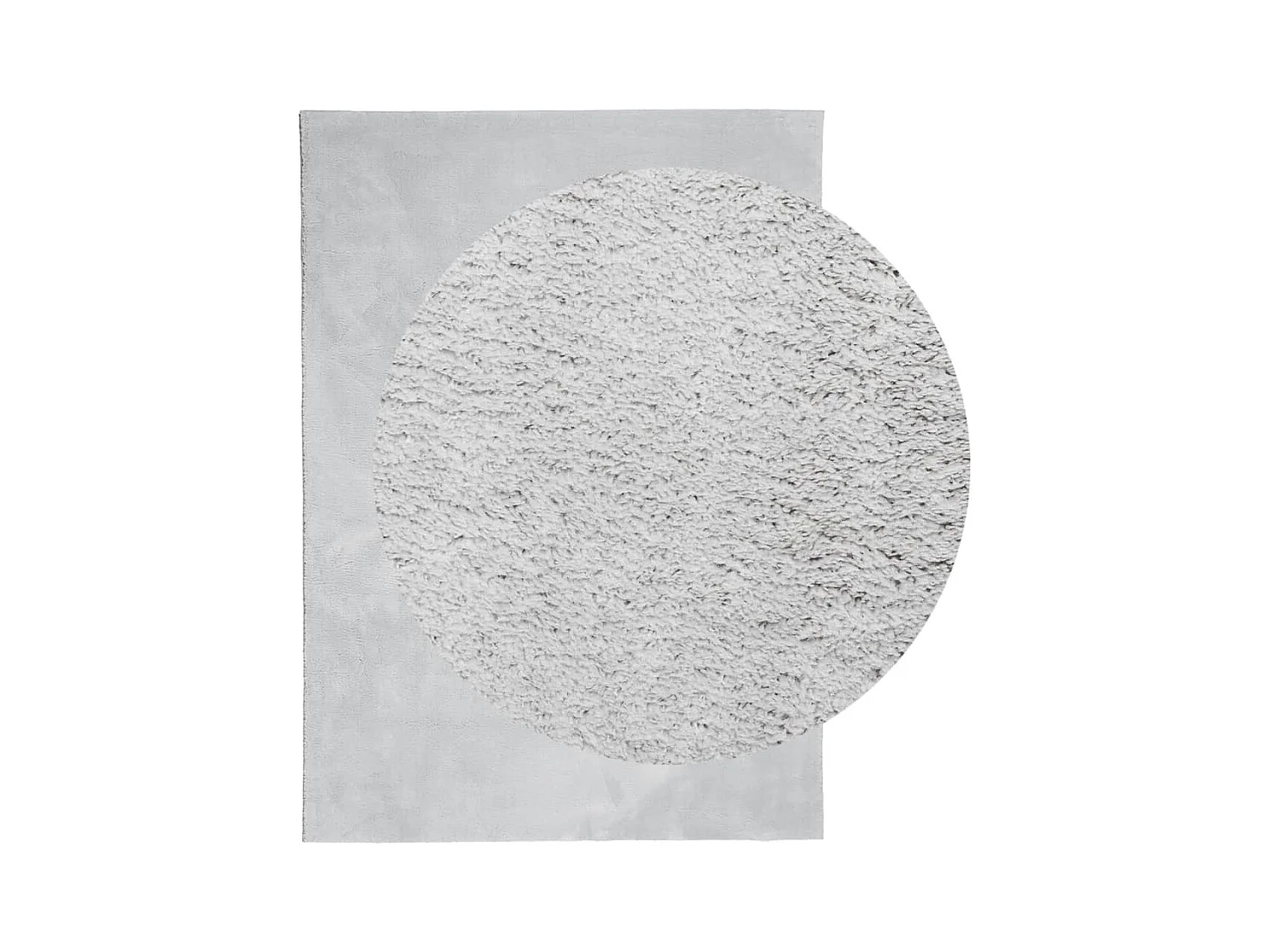 Tapis HUARTE à poils courts doux et lavable gris 240x340