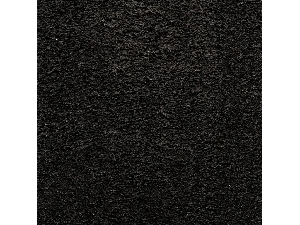 Tapis HUARTE à poils courts doux et lavable noir 80x250