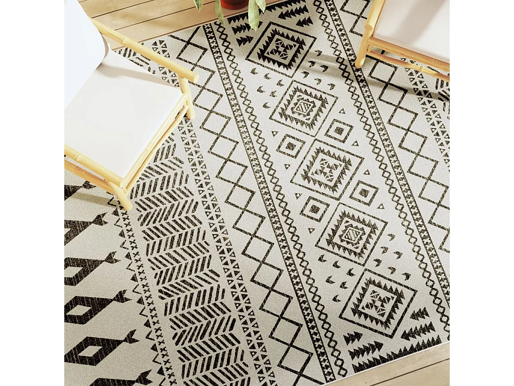 Tapis intérieur extérieur à poils courts 190x300 antidérapant