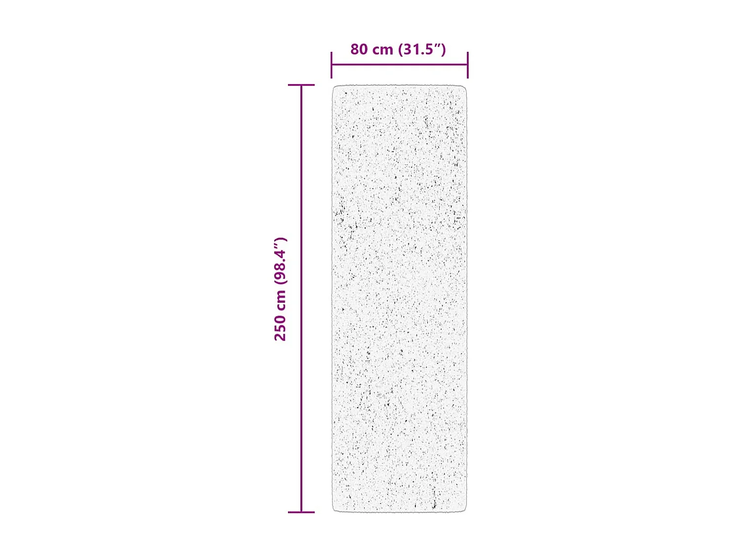 Tapis ARBIZU intérieur extérieur design vintage 80x250