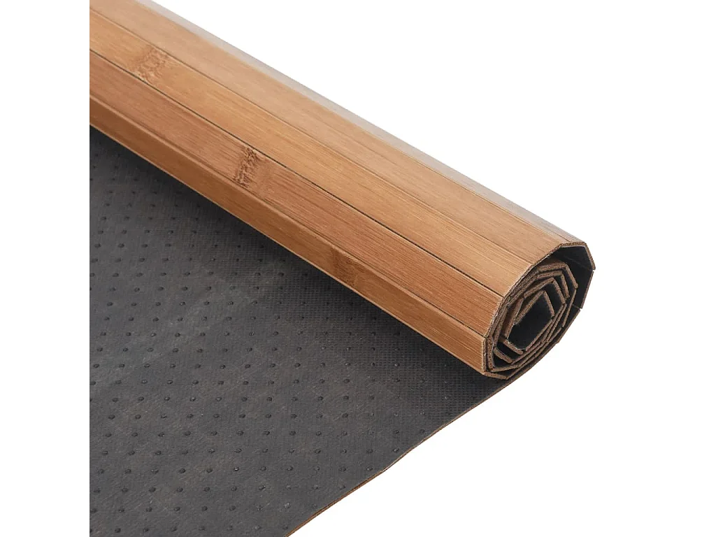 Tapis rectangulaire naturel 60x300 bambou