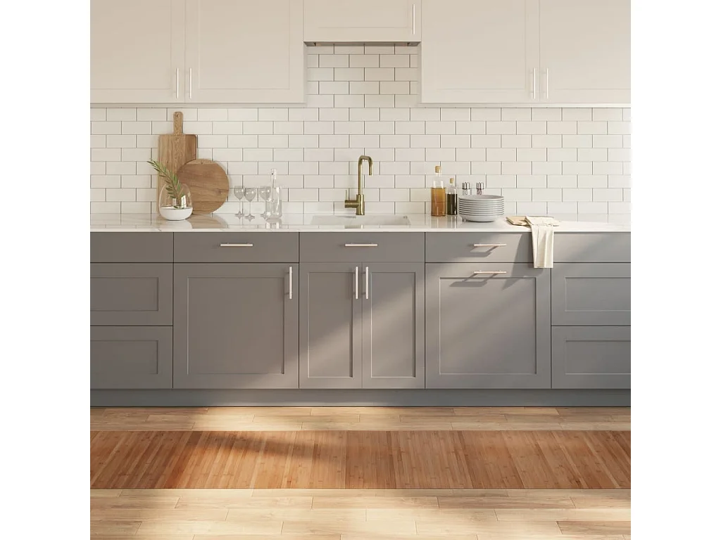 Tapis rectangulaire naturel 60x300 bambou