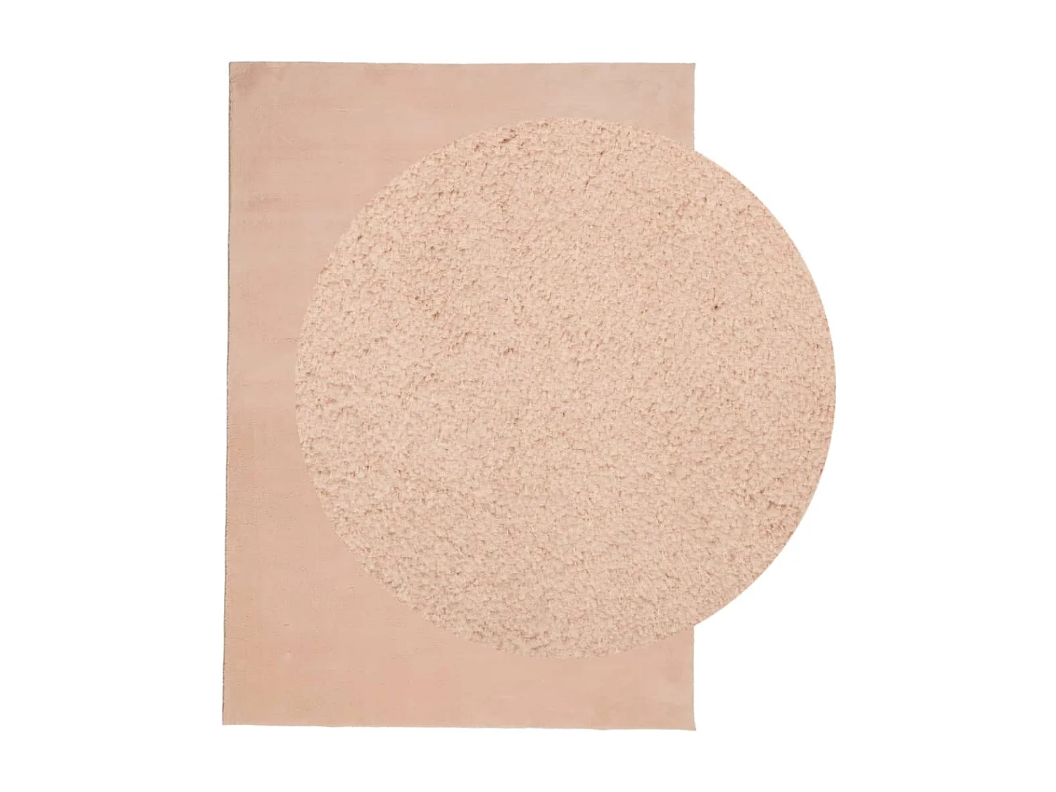 Vloerkleed HUARTE laagpolig zacht wasbaar 160x230 cm roze