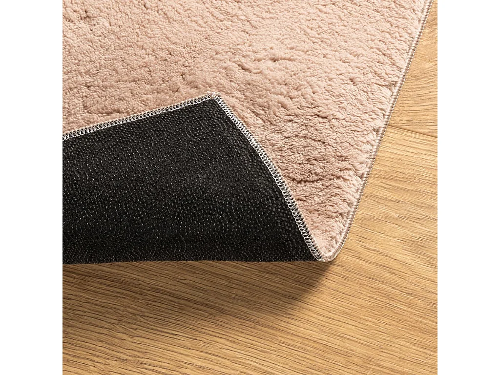 Vloerkleed HUARTE laagpolig zacht wasbaar 160x230 cm roze